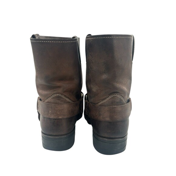 Frye 87400 Men’s 10.5 Brown Leather Harness Motorcycle Riding Engineer Boots - Picture 8 of 16